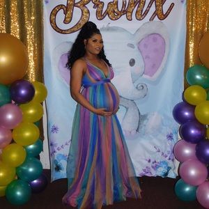 Multicolored maxi dress